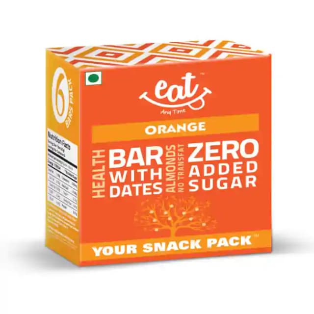 Eat Anytime Healthy Energy Bar Orange (1 Packet Of 6 bars)