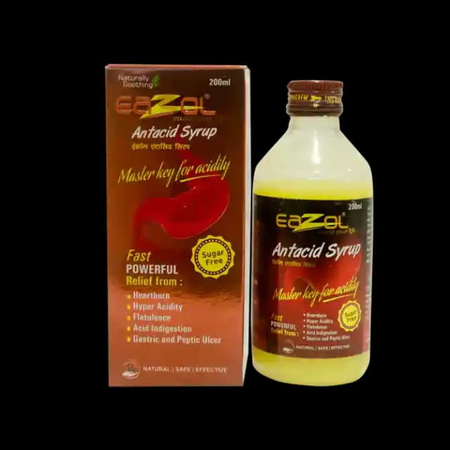 Eazol Antacid Syrup (1 Bottle of 200 ml Syrup)