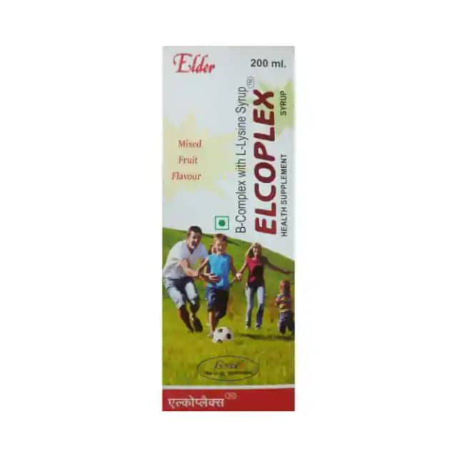 Elcoplex Syrup Mixed fruit (1 Bottle of 200 ml Syrup)