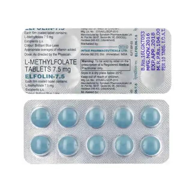 Elfolin 7.5mg (1 Strip Of 10 tablets)