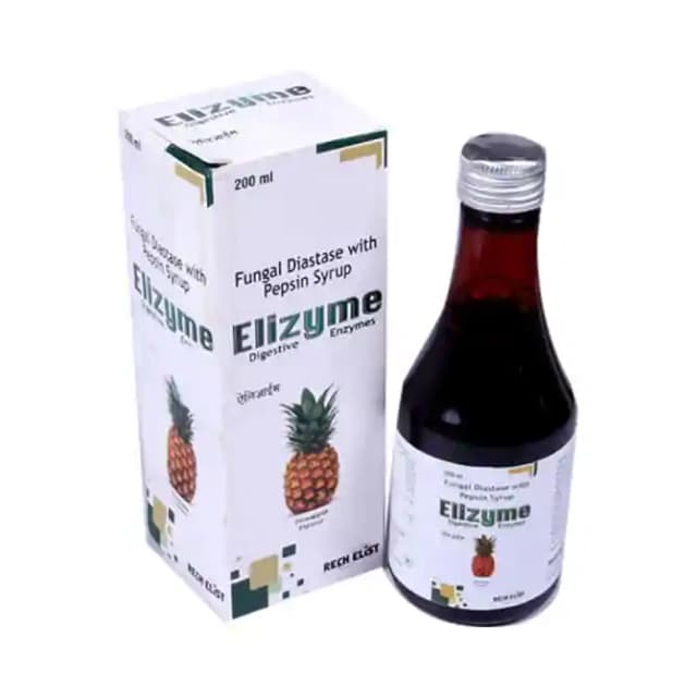 Elizyme Syrup Pineapple (1 Bottle of 200 ml Syrup)