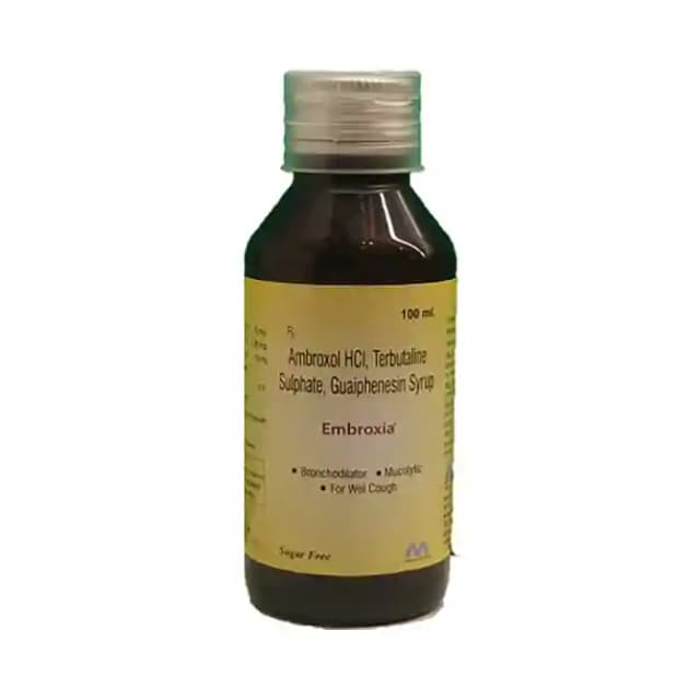 Embroxia Syrup Sugar Free (100 ml in 1 bottle)