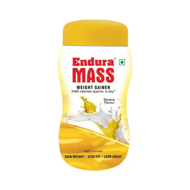 Endura Mass Weight Gainer Banana (1 Jar Of 500 gm Powder)