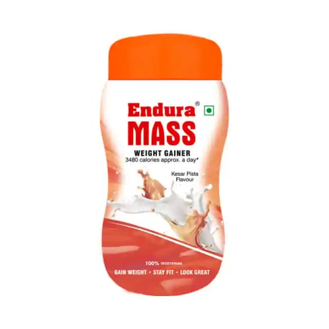 Endura Mass Weight Gainer Kesar Pista (1 Jar Of 500 gm Powder)