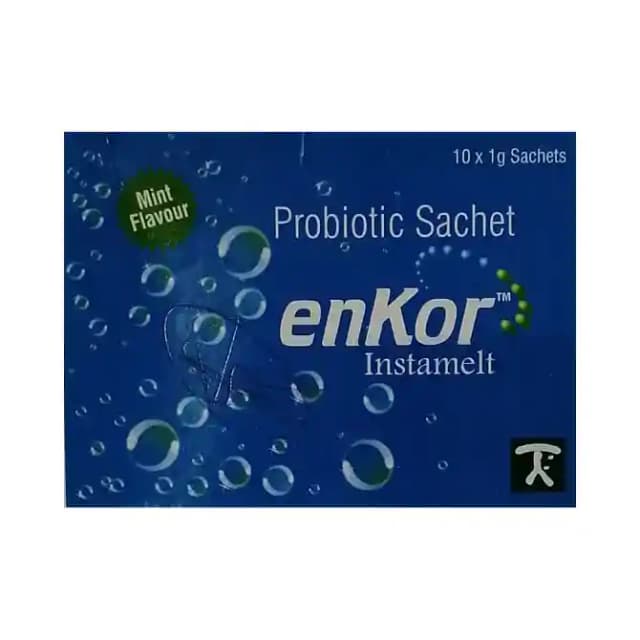 Enkor Instamelt Sachet Mint (1 Sachet Of 1 gm Granules)