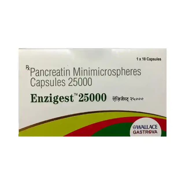 Enzigest 25000 (10 capsules in 1 strip)