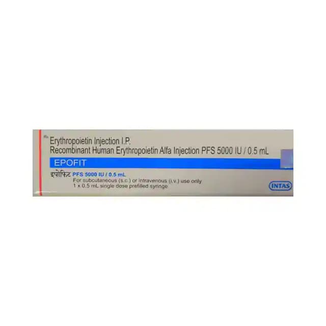Epofit 5000IU Injection (1 Injection in 1 prefilled syringe)