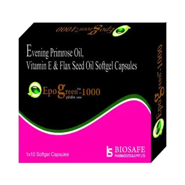 Epogreen 1000 Softgel (1 Strip Of 10 soft gelatin capsules)