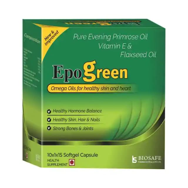Epogreen Softgel (1 Strip Of 15 soft gelatin capsules)