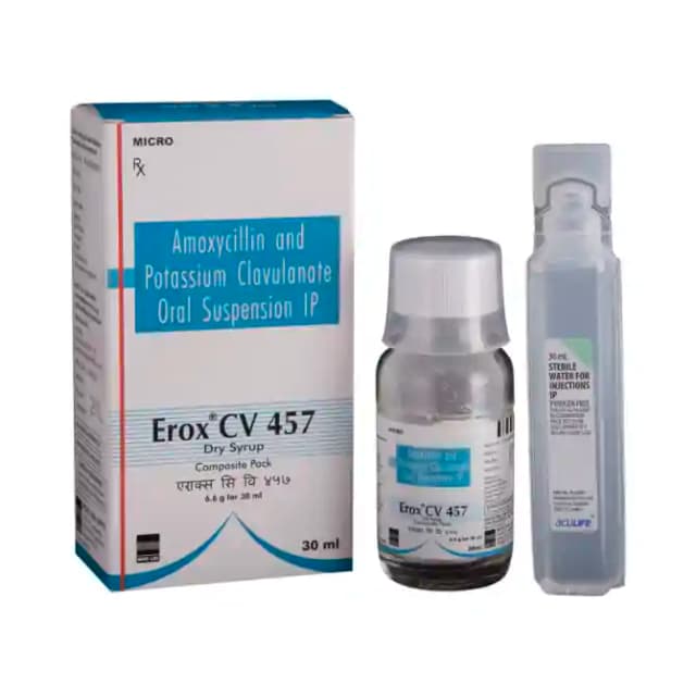 Erox CV 457 Dry Syrup (30 ml in 1 bottle)