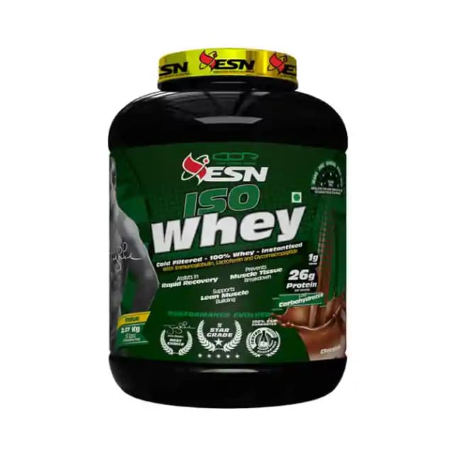 ESN Iso Whey Protein Powder Chocolate (1 Bottle of 5 lb Powder)