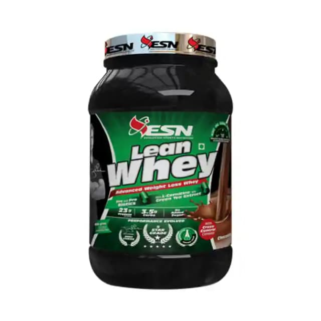 ESN Lean Whey Powder Chocolate (1 Bottle of 2 lb Powder)