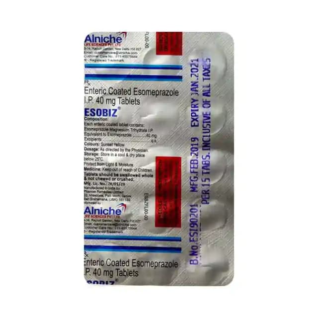 Esobiz (15 tablets in 1 strip)