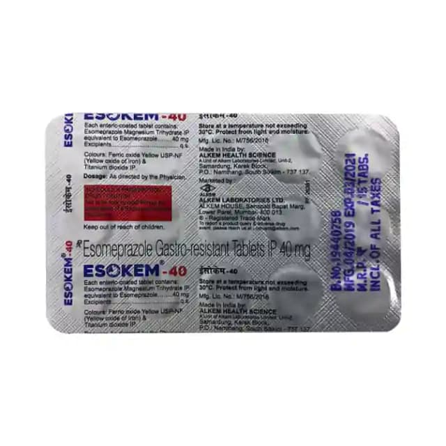 Esokem 40 (15 tablets in 1 strip)