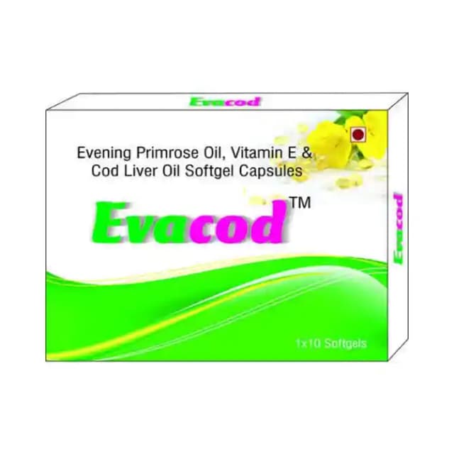 Evacod Softgel (1 Strip Of 10 soft gelatin capsules)