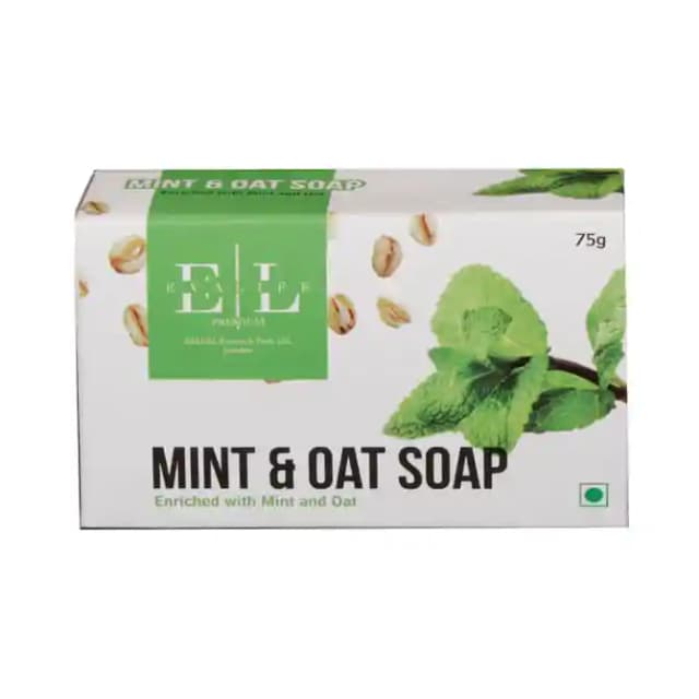 Evalife Premium Soap Mint & Oat (1 Box Of 75 gm Soap)