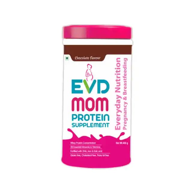 EVD Mom Protein Supplement Chocolate (1 Jar Of 400 gm Powder)