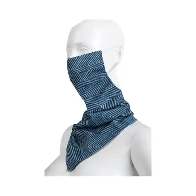 Faballey Scarf Mask Indigo Chevron (1 Packet Of 1 Mask)