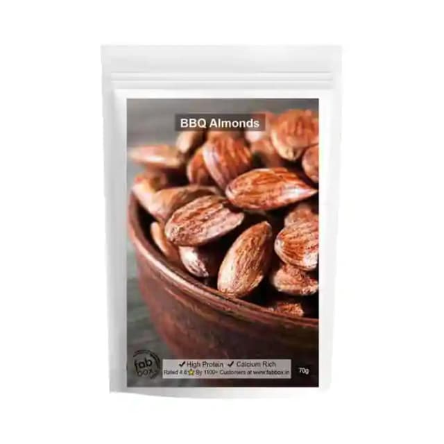 Fabbox Almonds BBQ (1 Packet Of 70 gm Dry Fruits)