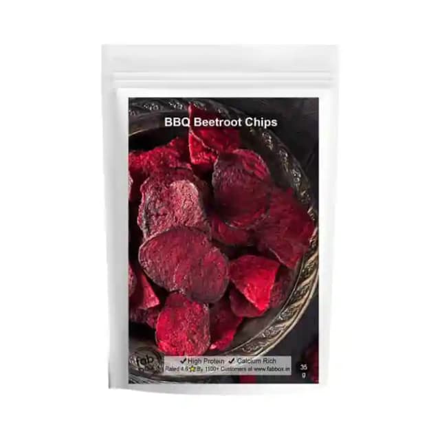 Fabbox Beetroot Chips BBQ (1 Packet Of 35 gm Snacks)