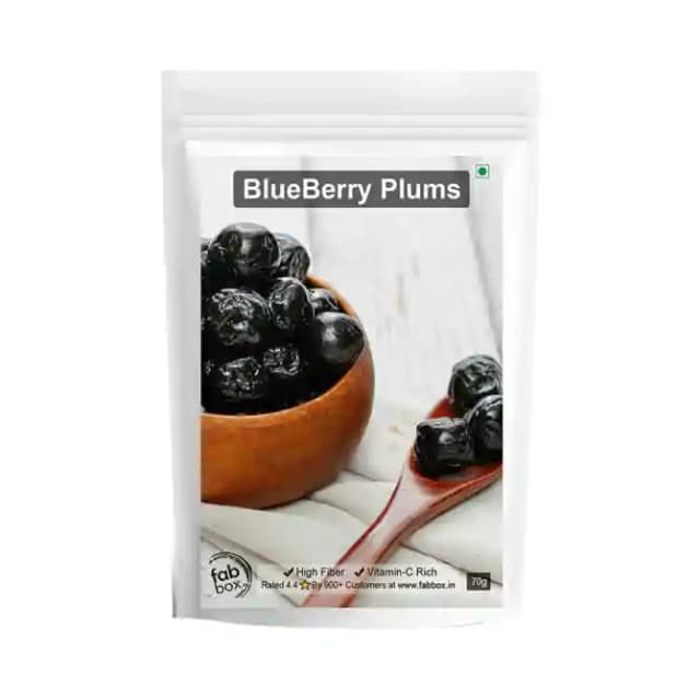 Fabbox Blueberry Plums (1 Packet Of 70 gm Dry Fruits)