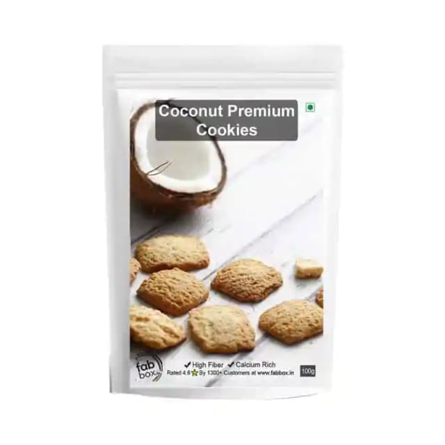 Fabbox Cookie Coconut Premium (1 Packet Of 100 gm Cookie)