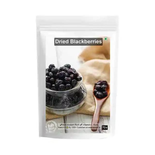 Fabbox Dried Blackberries (1 Packet Of 70 gm Dry Fruits)