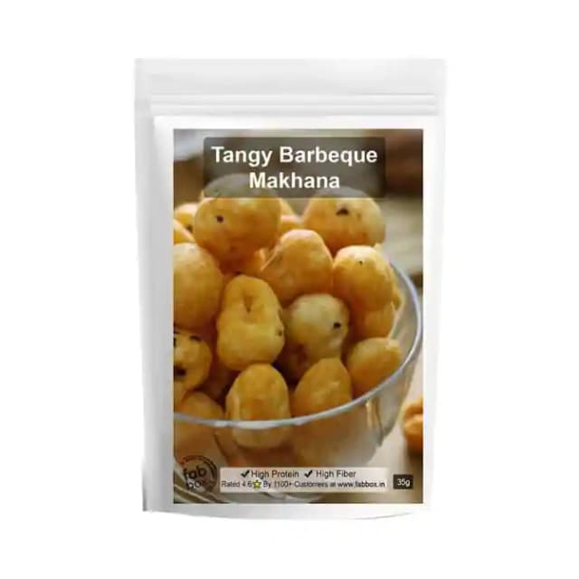 Fabbox Makhana Tangy Barbeque (1 Packet Of 35 gm Dry Fruits)