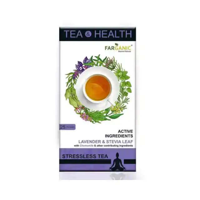 Farganic Tea & Health Stressless Tea (1 Box Of 25 tea bags)