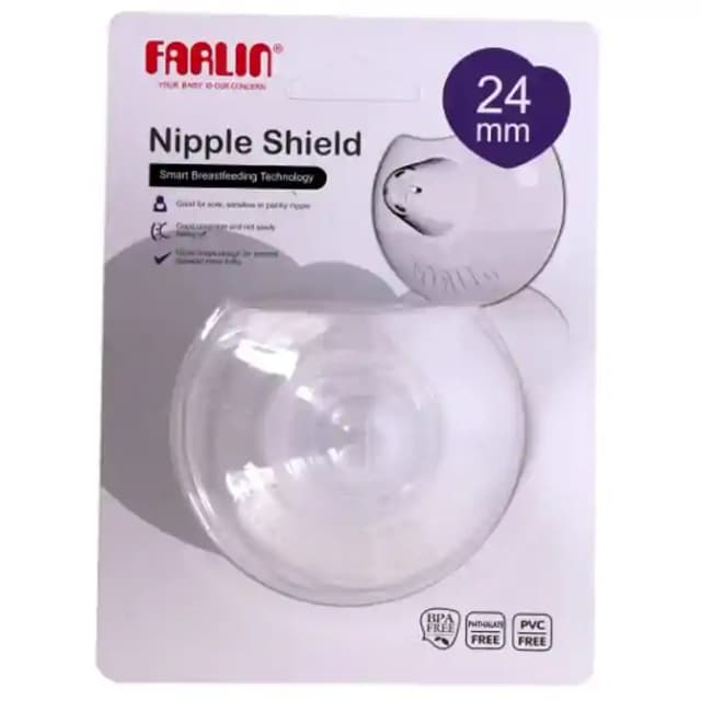 Farlin Silicone Nipple Shield 24mm (1 Packet Of 1 Device)