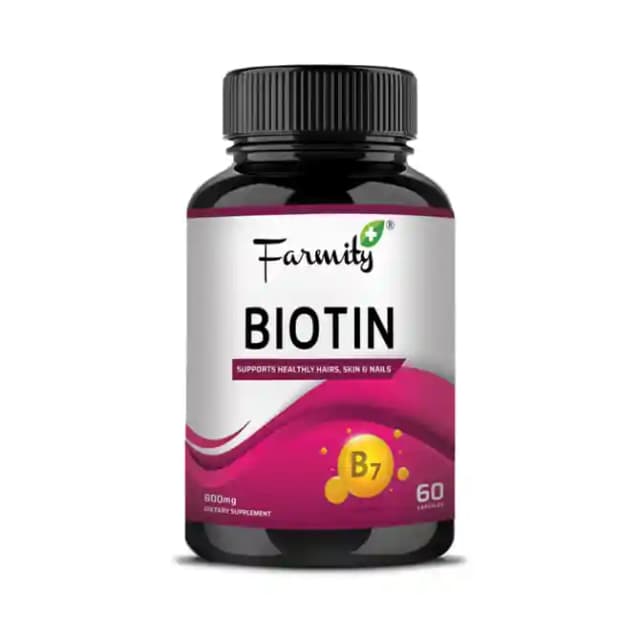 Farmity Biotin (1 Bottle of 60 capsules)