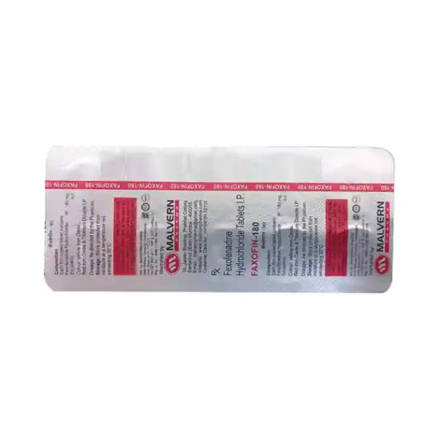 Faxofin 180 (10 tablets in 1 strip)