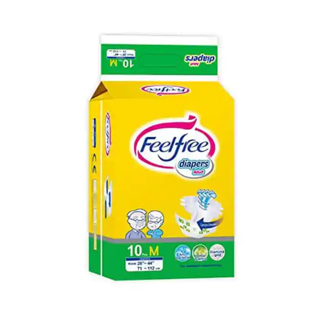 Feel Free Adult Diaper Medium (1 Packet Of 10 pieces)