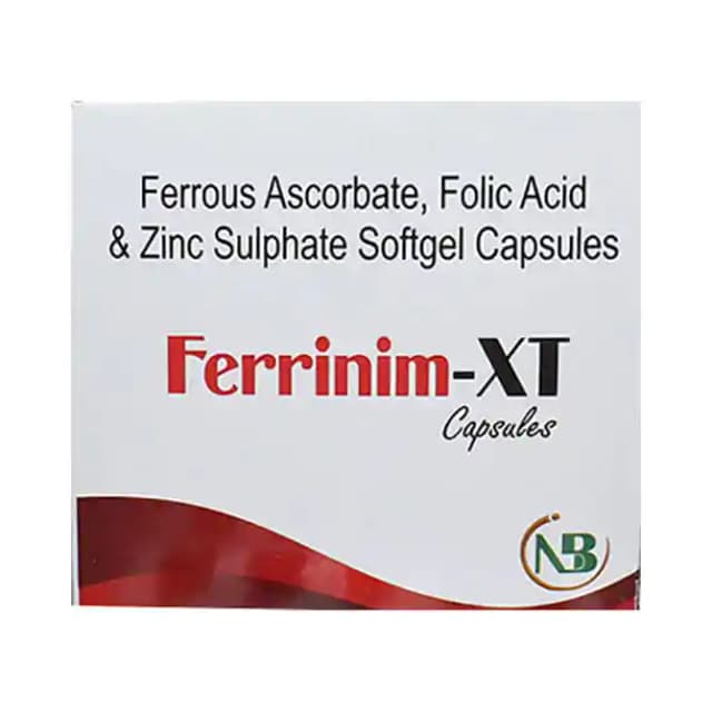 Ferrinim XT (1 Strip Of 10 soft gelatin capsules)
