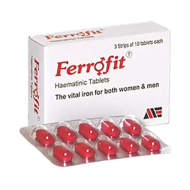 Ferrofit Plus (1 Strip Of 10 tablets)