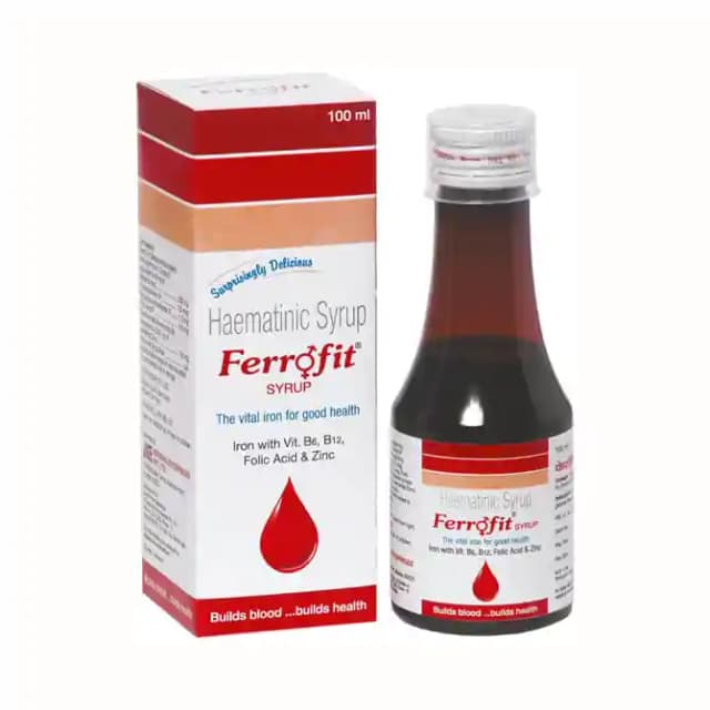 Ferrofit Syrup (1 Bottle of 100 ml Syrup)