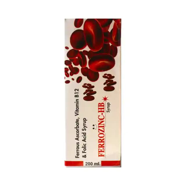 Ferrozinc HB Syrup (1 Bottle of 200 ml Syrup)