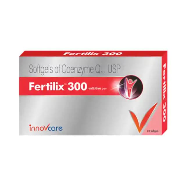 Fertilix 300mg Softgel (1 Strip Of 10 soft gelatin capsules)