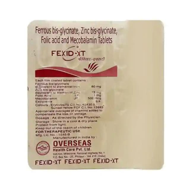 Fexid XT (1 Strip Of 15 tablets)