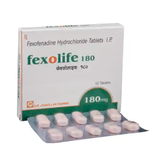 Fexolife 180 (10 tablets in 1 strip)