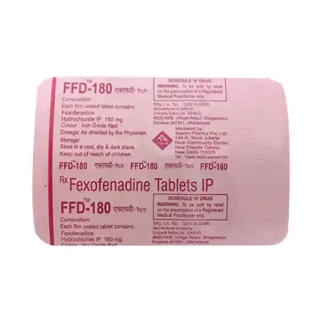 Ffd 180 (10 tablets in 1 strip)