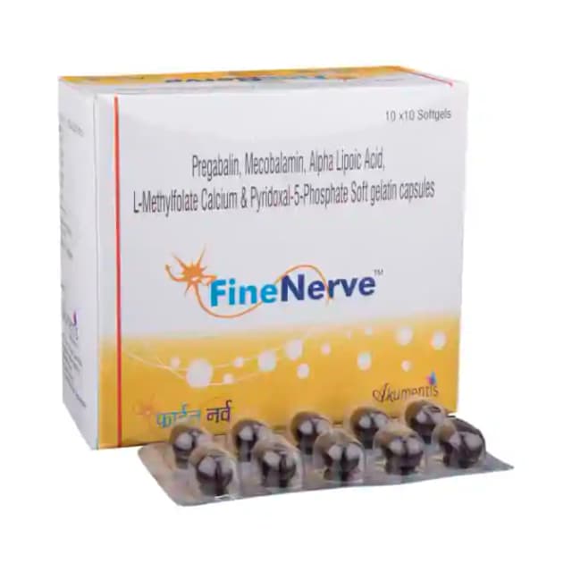Fine Nerve Soft Gelatin (10 soft gelatin capsules in 1 strip)