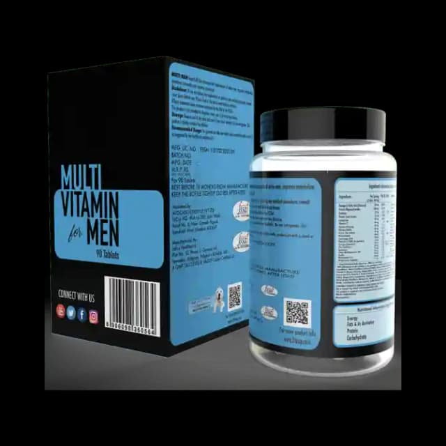 Fitzup Multi Vitamin for Men (1 Bottle of 90 tablets)