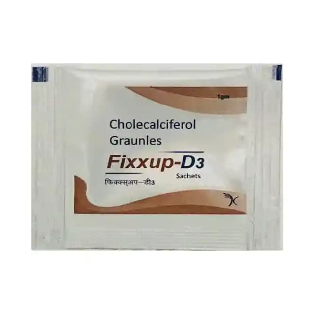 Fixxup D3 Sachets (1 Sachet Of 1 gm Granules)