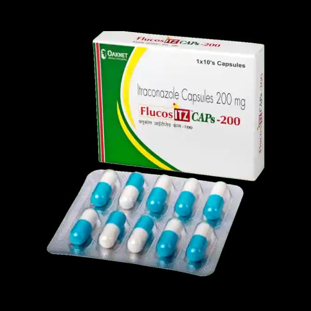 Flucos ITZ 200 (10 capsules in 1 strip)