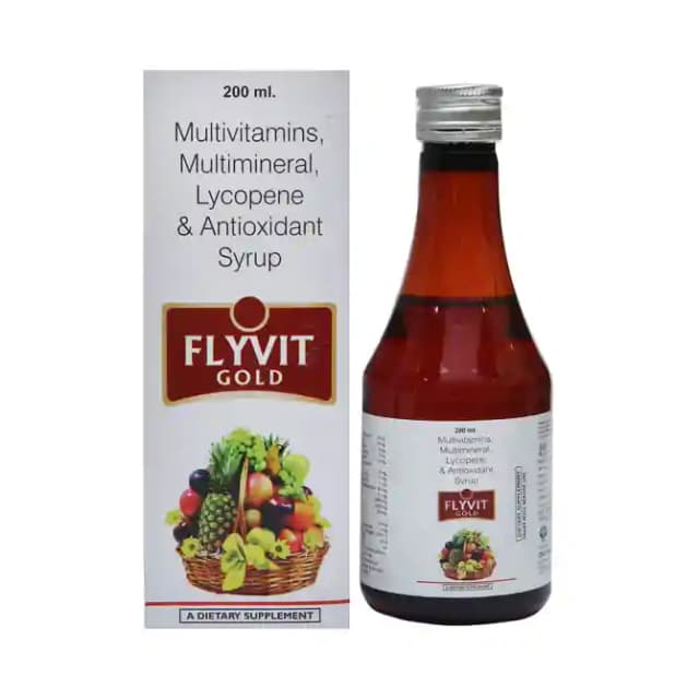 Flyvit Gold Syrup (1 Bottle of 200 ml Syrup)