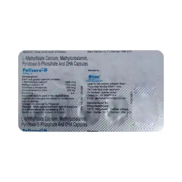 Folisure D (1 Strip Of 10 capsules)