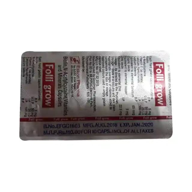Folli Grow (1 Strip Of 10 tablets)