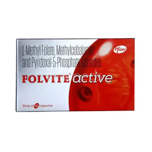 Folvite Active (15 Capsules in 1 strip)