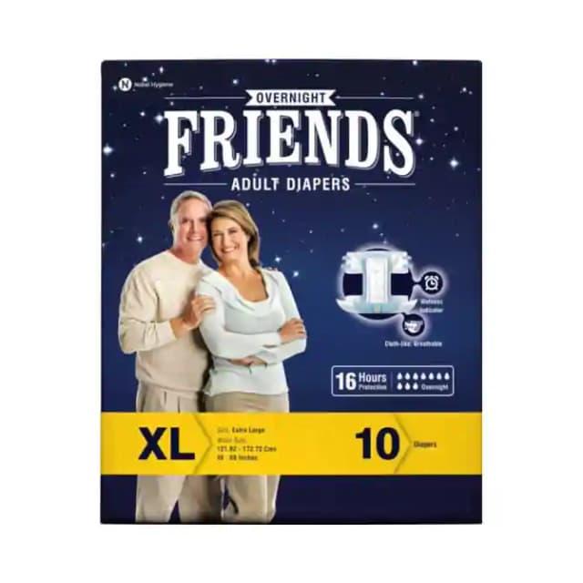 Friends Overnight Adult Diaper XL (1 Packet Of 10 pieces)